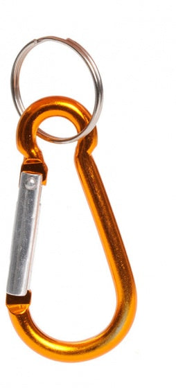 karabijnhaak sleutelhanger oranje