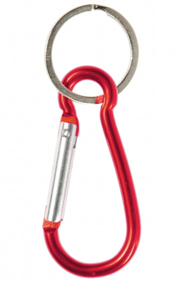 karabijnhaak sleutelhanger rood