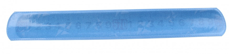 Klaparmband blauw 22 cm