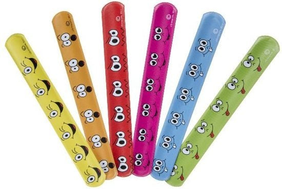 Klaparmband emoji geel 22 cm