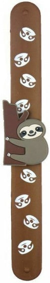 klaparmband Luiaard bruin 21 cm