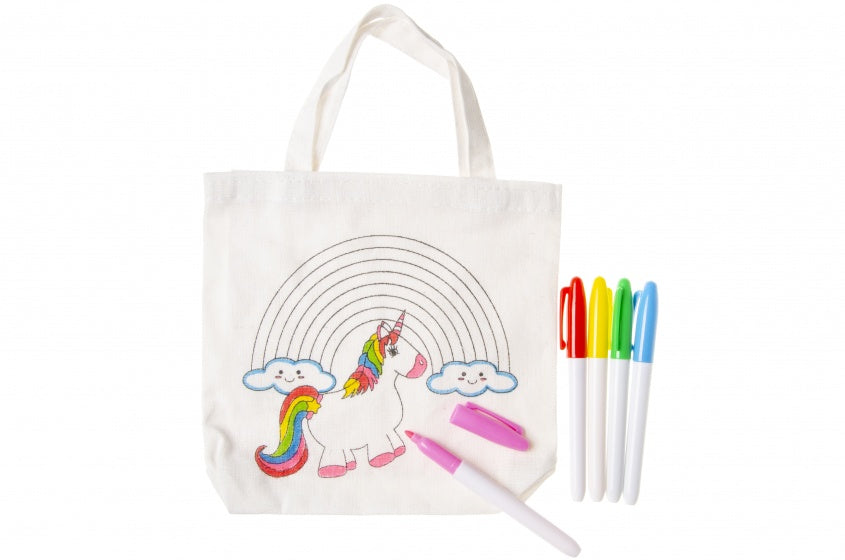 kleur je eigen tas 6-delig wit