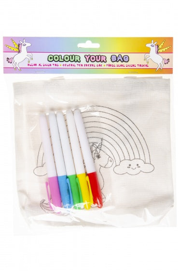 kleur je eigen tas 6-delig wit