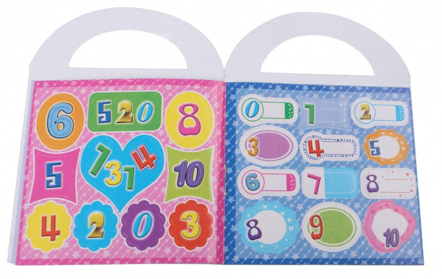 kleurboek getallen 9 cm