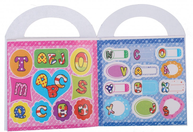 kleurboek letters 9 cm