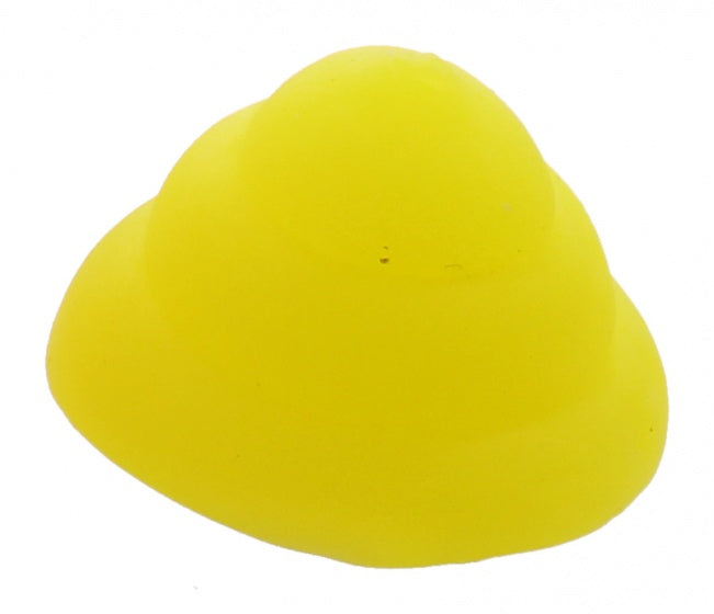 kneedfiguur neon drol 3 x 4 cm geel