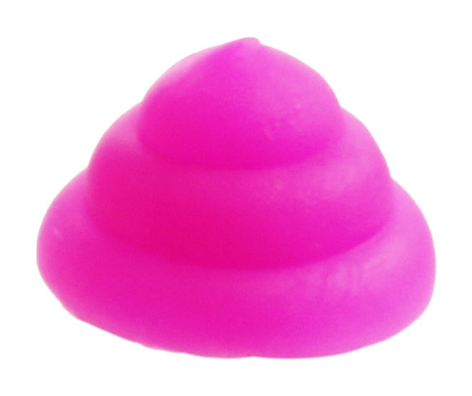 kneedfiguur neon drol 3 x 4 cm paars
