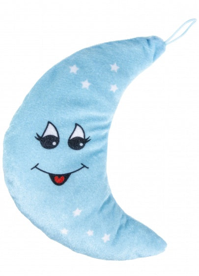 knuffel maan 20 cm blauw