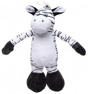 knuffel zebra zwart/wit 30 cm