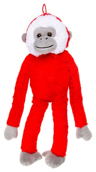 knuffelaap 45 cm rood