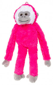 knuffelaap 45 cm roze