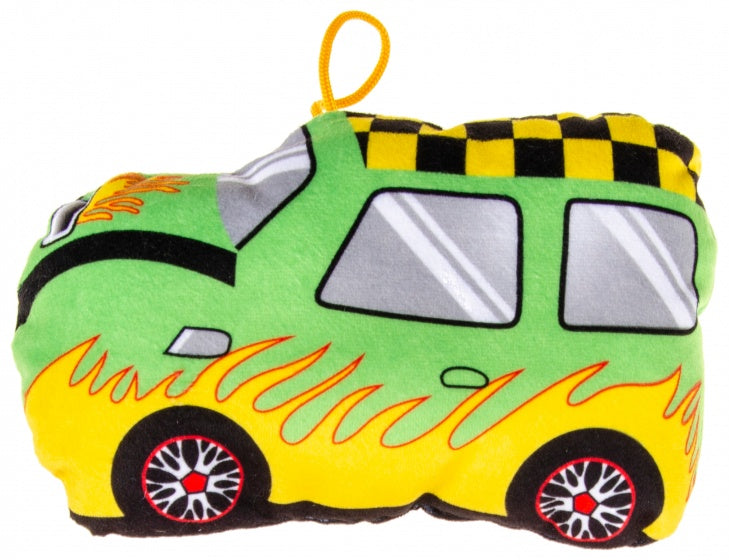 knuffelauto 20 cm groen