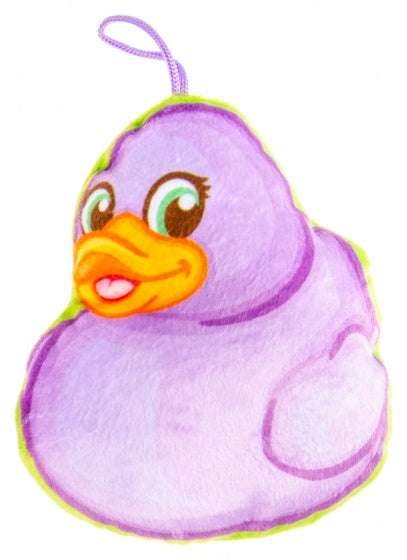 knuffeleendje 14 cm paars