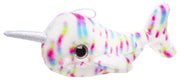 knuffelnarwal 30 cm gestreept multicolor