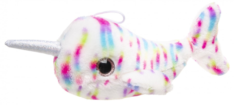 knuffelnarwal 30 cm gestreept multicolor
