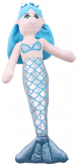 knuffelzeemeermin 39 cm blauw