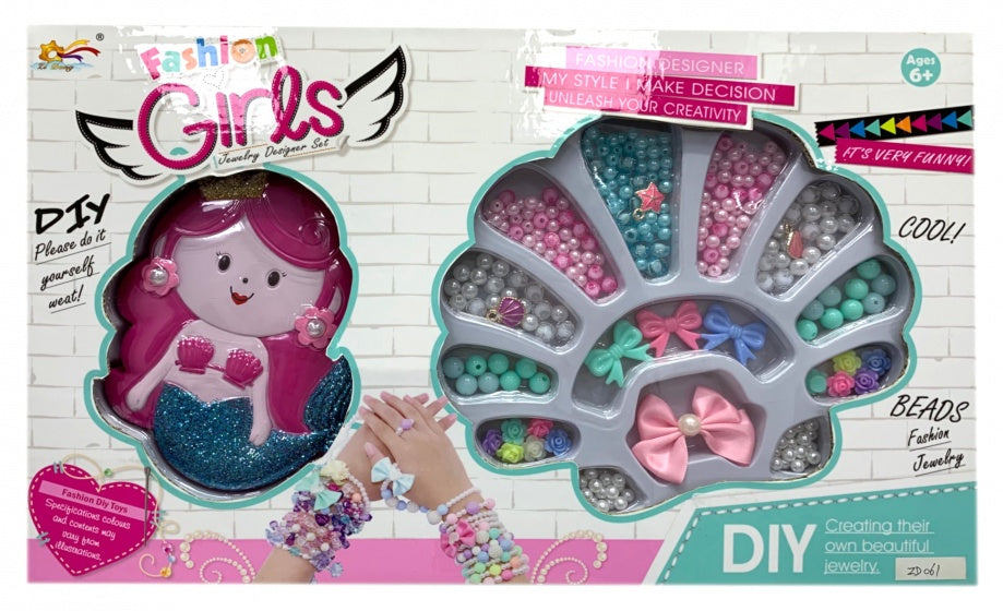 kralenset 'Fashion Girls' zeemeermin multicolor