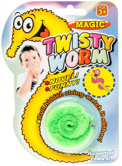 magische worm met draad 20 cm groen