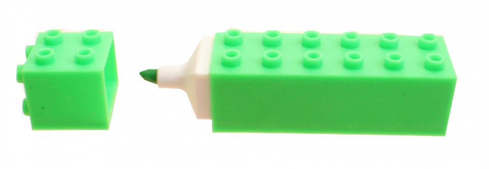 markeerstift bouwsteen groen 8 cm