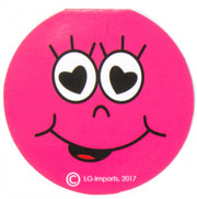 memoblok smiley 8 cm roze