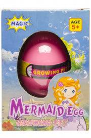 mermaid-ei magisch 6 x 4 cm roze