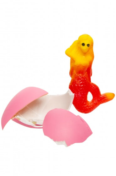 mermaid-ei magisch 6 x 4 cm roze