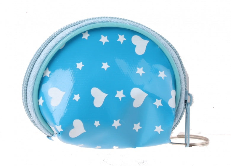 mini-portemonnee hartjes blauw