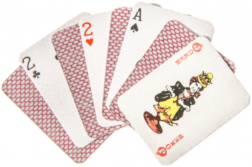 mini-speelkaarten 4 x 3 cm 54-delig