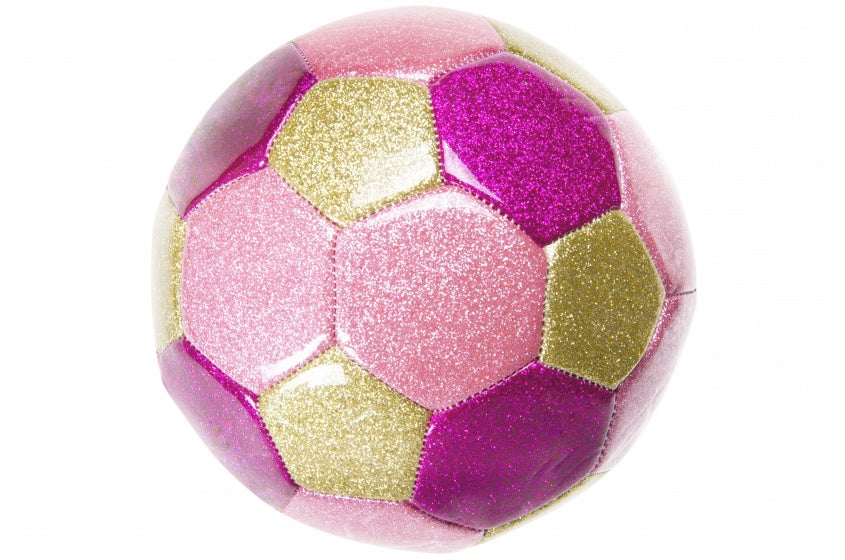 minivoetbal 15 cm roze