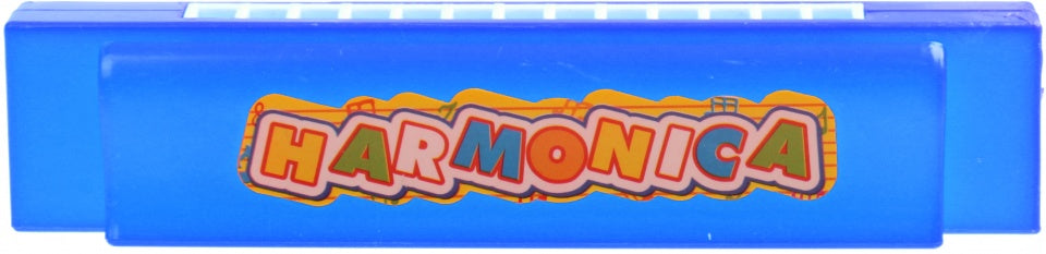 mondharmonica 13 tonen 13 cm blauw