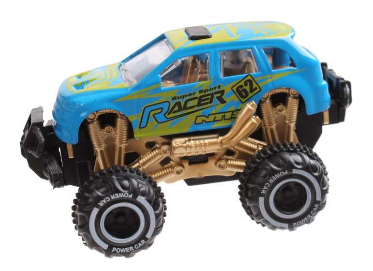 monstertruck blauw 9 cm