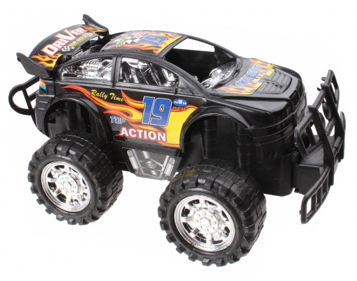 monstertruck powercar zwart 14 cm