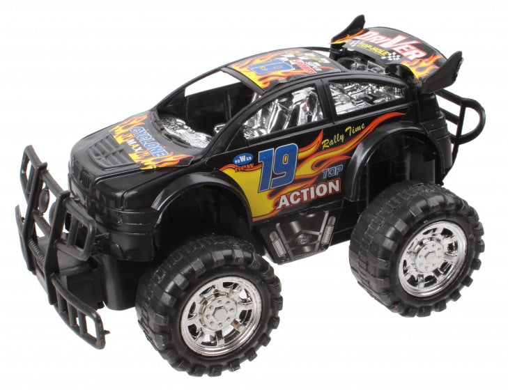 monstertruck powercar zwart 14 cm