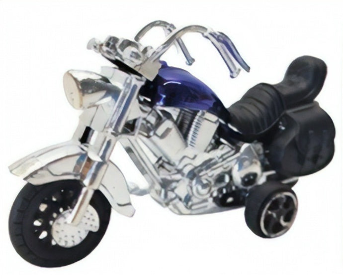 motor die-cast 9 cm blauw