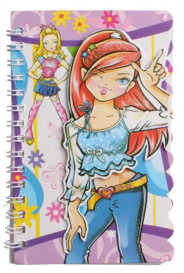 notitieboekje met pen meisjes 15 cm top met stip