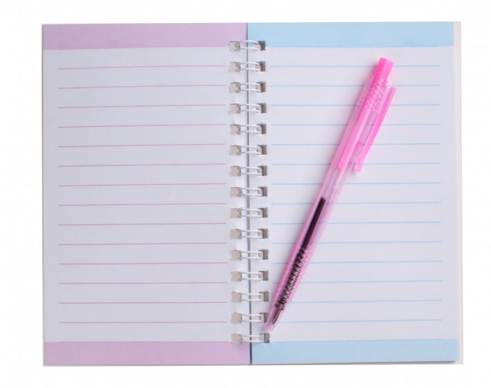 notitieboekje met pen meisjes 15 cm vlechten