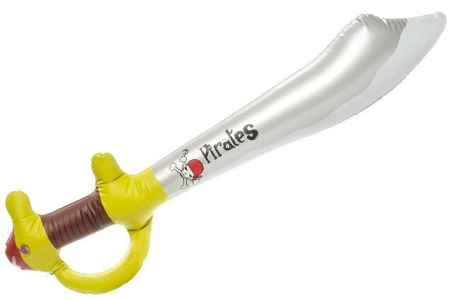 opblaasbaar piratenzwaard 50 cm