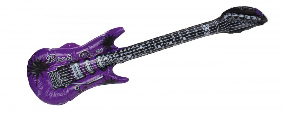 opblaasbare gitaar paars 85 cm