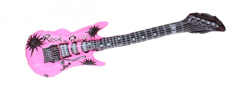 opblaasbare gitaar roze 85 cm