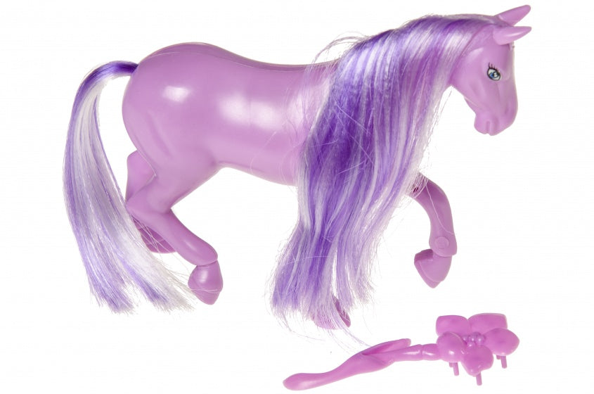 paard 11 cm paars 2-delig