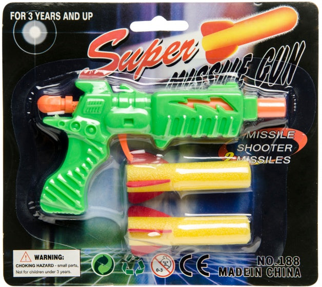 pistool met schuimpijlen 3-delig 12
