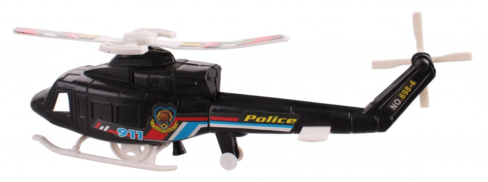 politiehelikopter zwart 26 cm