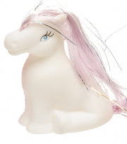 pony 6 cm roze/wit
