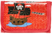 portemonnee piraten rood 12 cm