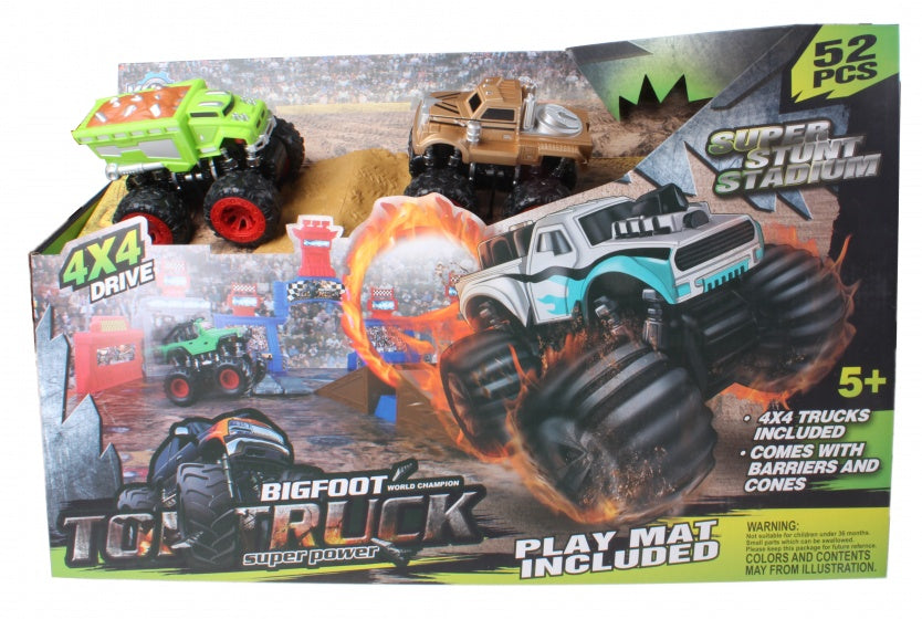 racebaanset monstertruck 52-delig