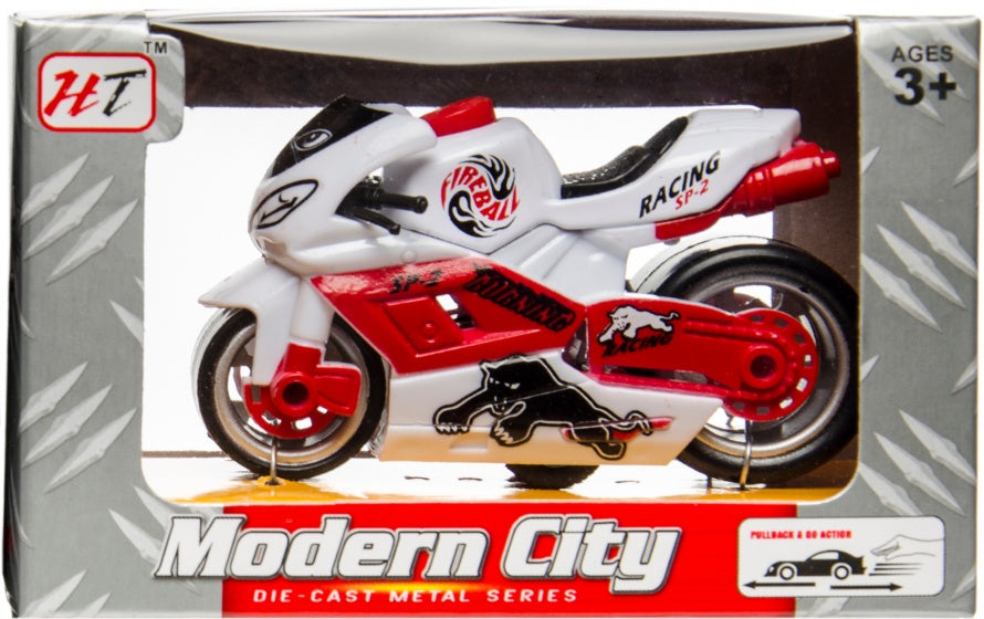 racemotor 'Modern City' 9 cm wit
