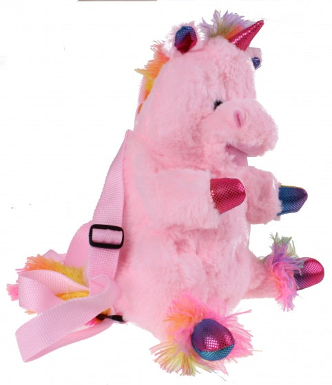 rugzak eenhoorn pluche roze 32 cm