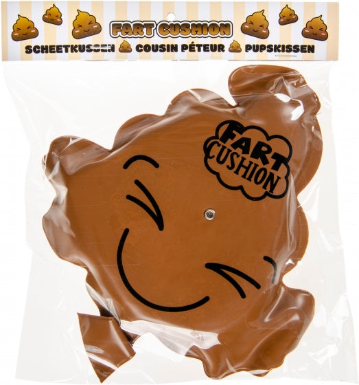 scheetkussen poep 18 cm bruin