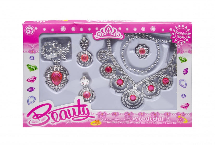 sieradenset prinsessen 5-delig zilver