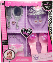 sieradenset zilver/roze 9-delig